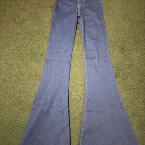 7 For All Mankind Dark Blue Flare Jeans